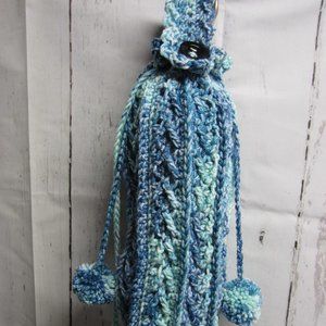 Handmade Crocheted Hanging Recycle Bag Holder
